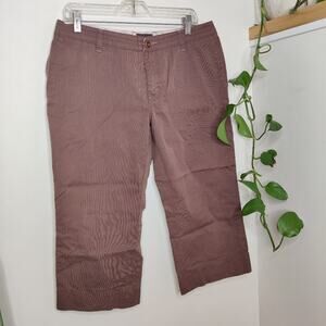 Horny Toad Brown Cropped Capri Pants Size 10